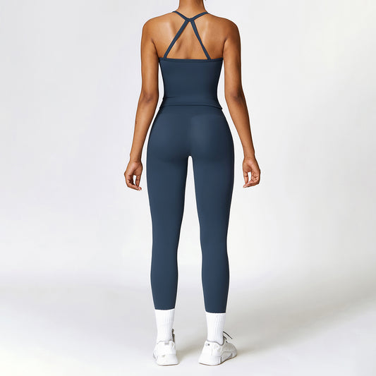 Wholesale Brush Cross-back Top & high | Wonderxfans bulk activewear