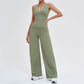 Wholesale open-back tank top + loose wide-leg pants