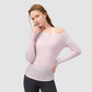 Wholesale Women's Lyocell Off-Shoulder Long-Sleeve Yoga Top