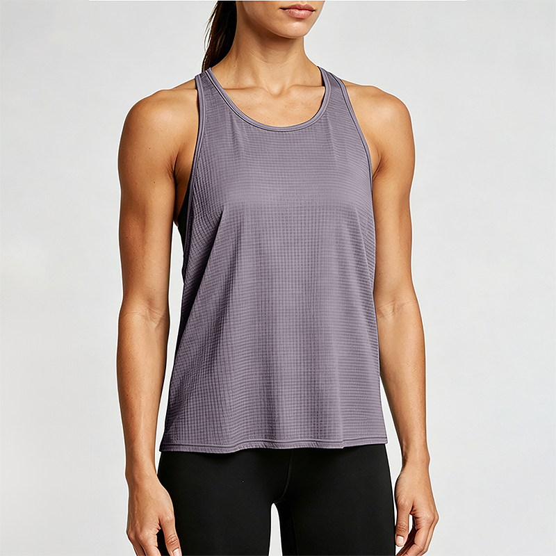 Women's Loose Yoga Tank Top Sexy Backless Athletic Cover-Up Vest