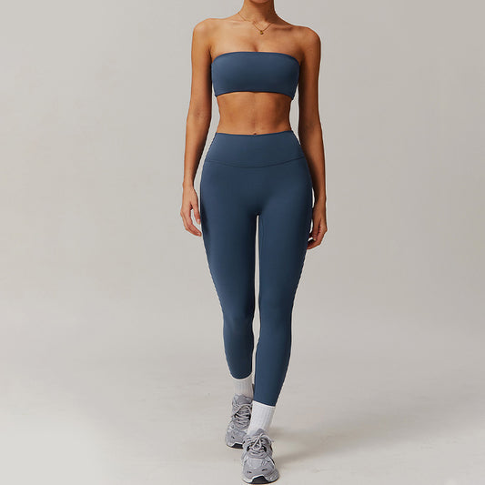 Wholesale Nude tube top with sports | Wonderxfans bulk activewear