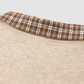 Wholesale Men’s Relaxed Plaid Half-Placket Polo Sweatshirt