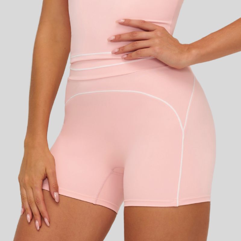 Contrasting stitching shorts