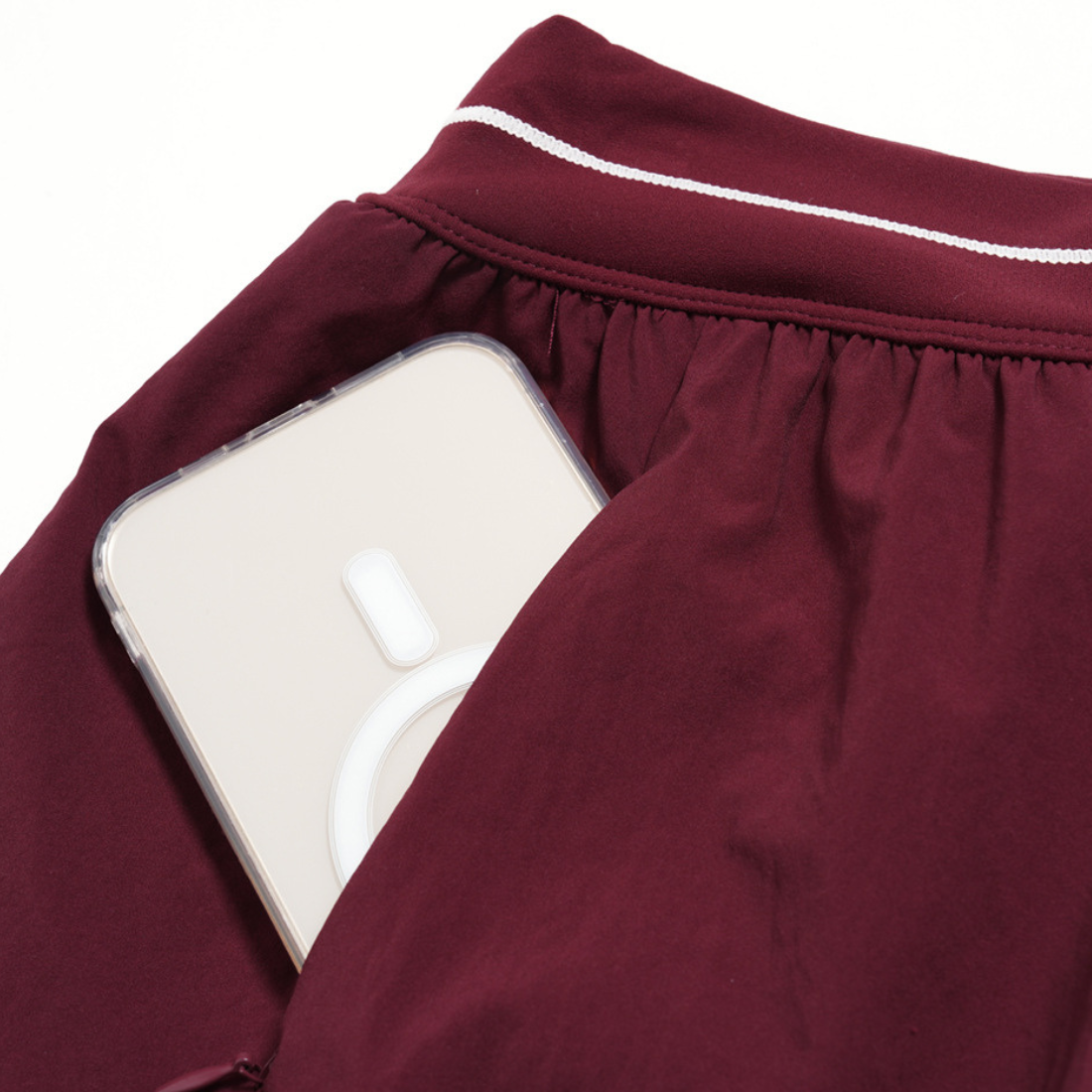 Wholesale Women's Brushed Sports Shorts – Fake Two-Piece Anti-Exposure Yoga Shorts
