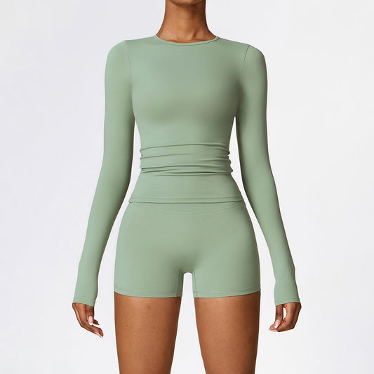 Wholesale Brush long sleeve sports top | Wonderxfans bulk activewear