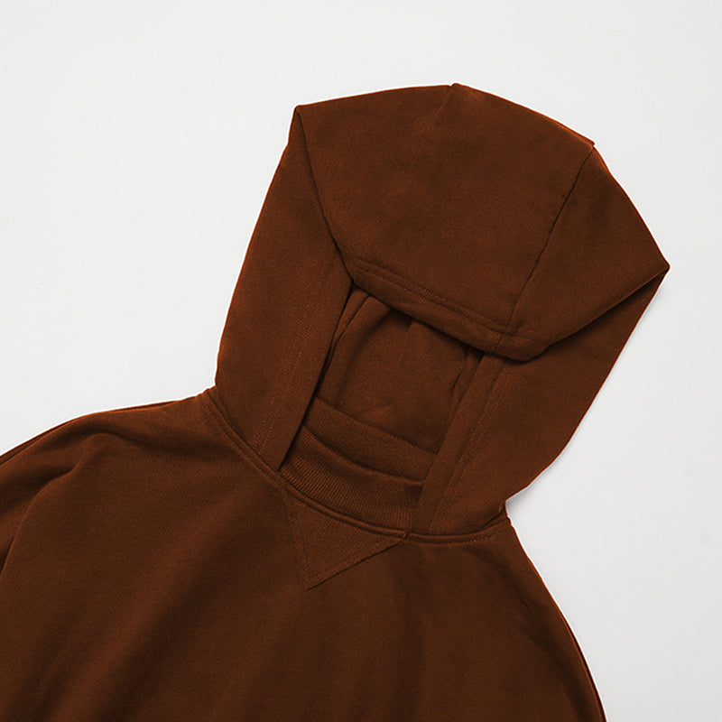 Cropped Hooded Sweatshirt + Loose Sweatpants 2-Piece Set