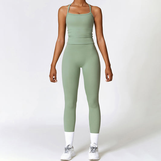 Wholesale Brush Cross-back Top & high | Wonderxfans bulk activewear