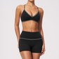 Wholesale Women's High Elastic Yoga Set: Colorblock Bra & Shorts – Tummy Control Butt Lift