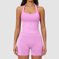 Wholesale Seamless Racerback Tank Top & High-Waist Biker Shorts Set – Quick-Dry Yoga 2-Piece