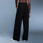 Casual draped wide-leg pants