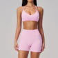 Wholesale Women's Sports Bra & Biker Shorts Set – Seamless Yoga Activewear