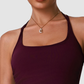 Wholesale Halter-Neck Cutout Open-Back Wide-Leg Jumpsuit with Built-In Bra – Casual Yoga Romper