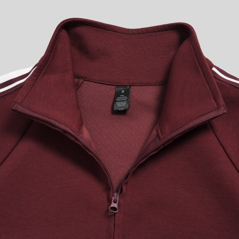 Wholesale color-block jacket + loose sweatpants