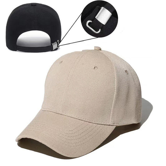 Adjustable solid color light plate baseball cap peaked cap