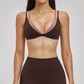 Wholesale fake two contrasting back yoga bras