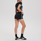Wholesale Women's Sexy Short-Sleeved Shorts Outdoor High-Elastic Running Cycling Set