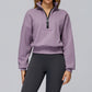 Windproof and warm short polar fleece sweatshirt