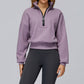 Windproof and warm short polar fleece sweatshirt