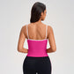 Wholesale contrasting color open-back tank tops