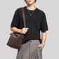 Wholesale Men's Old Money Style Knit T-Shirt – Striped Texture Short Sleeve