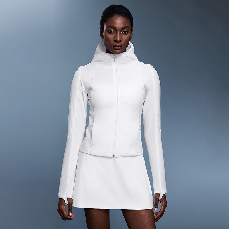 Cropped Slim Puffer Hoodie