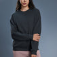 Roud neck fleece sweatshirts