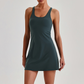 Wholesale Naked-Feel Anti-Exposure Sports Tennis Dress with Built-In Bra – Quick-Dry Active Dress