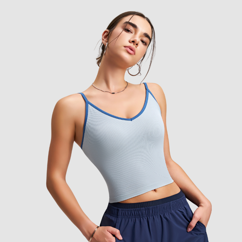 Wholesale Halter racerback yoga tank top | Wonderxfans bulk activewear