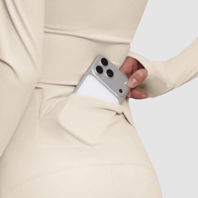 Wholesale back waist pocket yoga straight pants