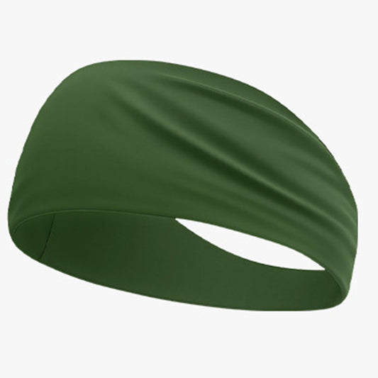Cooling wide elastic sweat-absorbent sports headband
