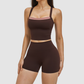 Wholesale Solid Color Tank Top + Quick-Drying Shorts Tennis Set