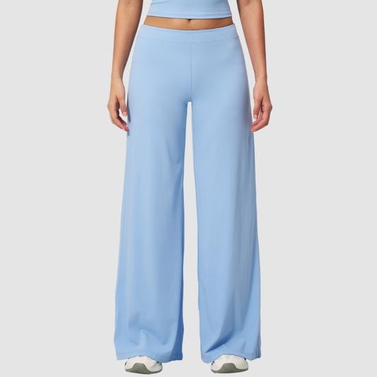 Women's Solid Color Loose Casual Thin Straight Wide-Leg Pants