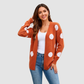 Wholesale Women’s Polka Dot Button-Front Knit Cardigan