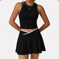 Wholesale women's tank top + A-line skirt 2-piece set