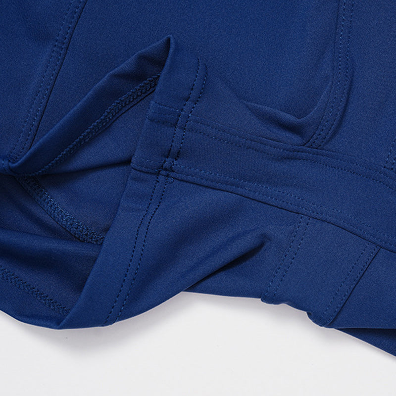 Round-neck short-sleeve high-waist fitted top+High-waist shorts 2-PIECE SET