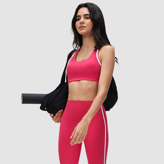 Wholesale color-blocked sports yoga bras | Wonderxfans bulk activewear