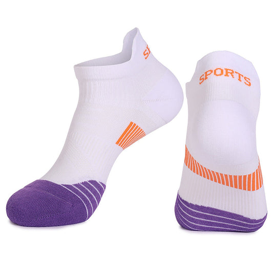 Coolmax Terry-Cushion Antimicrobial Ear-shaped Cuff Athletic Running Socks
