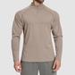 Wholesale Men's Half-Zip Mock Neck Long Sleeve Athletic Top – Moisture-Wicking Gym Fitness Training Shirt