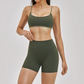 Naked and beautiful back bra+high waisted shorts 2-piece set