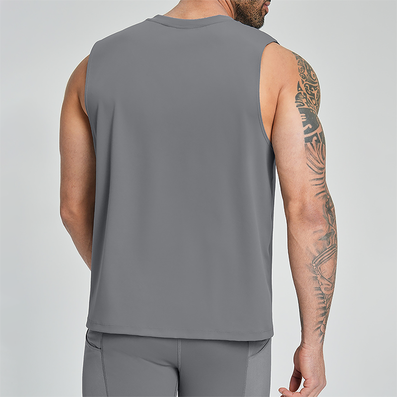Wholesale Men's Quick-Dry Sleeveless Training Tank Top – Breathable Gym Vest