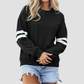 Wholesale Contrast Color Pullover Sweatshirt – Loose Casual Knitted Top