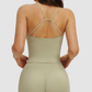 Wholesale spaghetti straps vest with chest pads