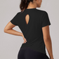 Wholesale Women's short sleeve tee quick dry running gym top