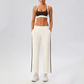 Wholesale Contrasting bra with removable pads+High-waisted pants set (Pre-sale)