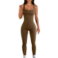 Women's single-layer long pants yoga jumpsuit