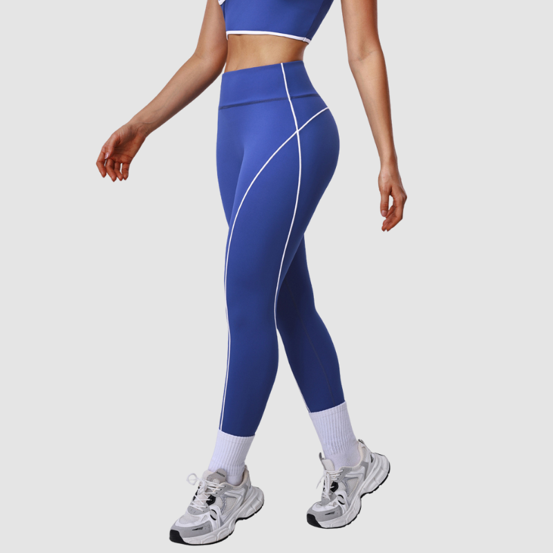 Wholesale color-blocked sports bra + leggings