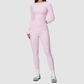 Wholesale Women's Nylon Spandex Activewear Set – Long Sleeve Tops & Leggings