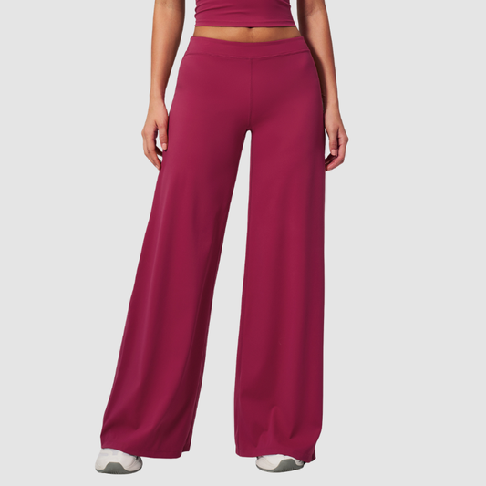Women's Solid Color Loose Casual Thin Straight Wide-Leg Pants