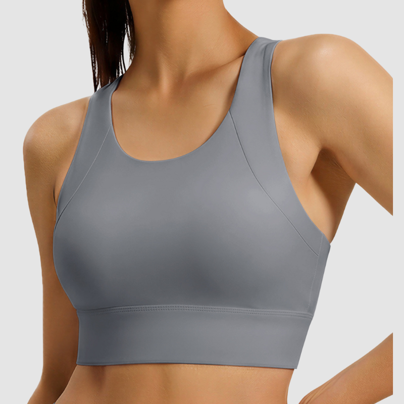 Wholesale racer shape back sports bra