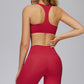 Racer-back casual sports bra